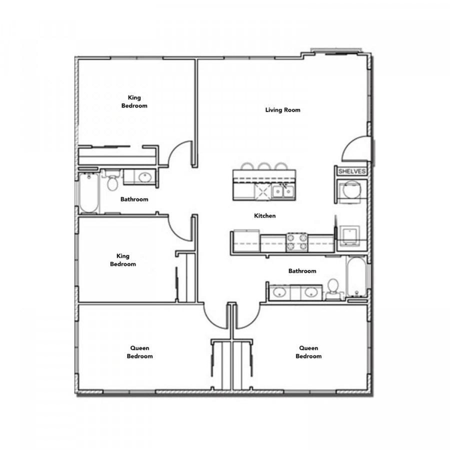 Stylish 4Br With Smart Tv And Free Garage Parking Apartman Austin Kültér fotó
